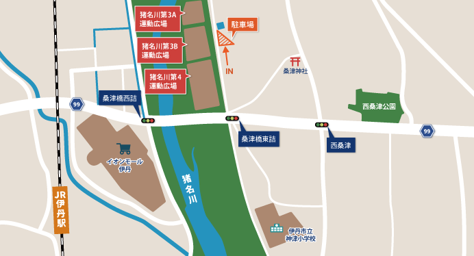 猪名川第３･４専用駐車場地図